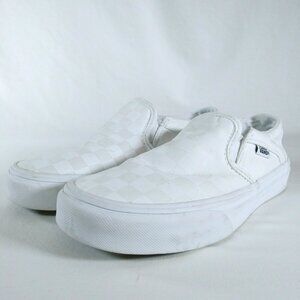 Vans Womens Sneakers Checkerboard White/Light Purple Size 5.5